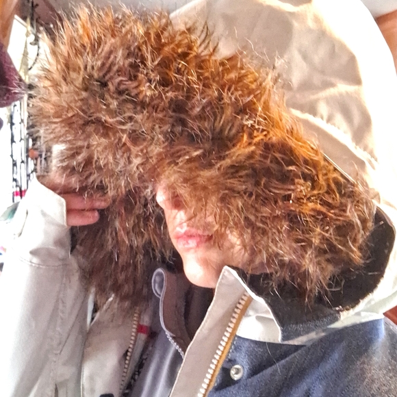 Cream w/ denim detail, Women's x-sm 686 Snow Sports Jacket 15k mm Waterproof - Picture 3 of 16